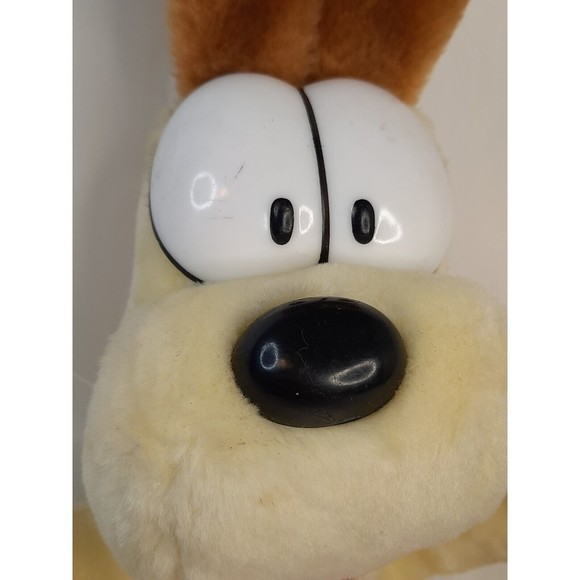 ODIE Plush Toy Vintage 1970s Jim Davis Dog Garfield 13” Silky Tongue Standing Up - Picture 2 of 8